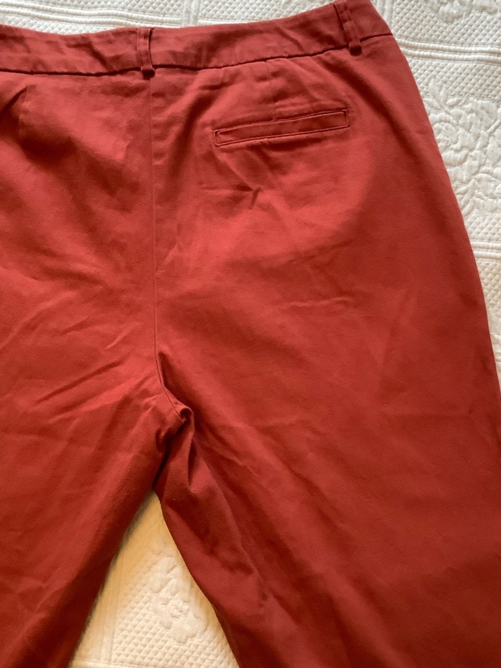 St. John's Bay Woman Stretch Coral Cropped Dress Pants - Picture 5 of 7